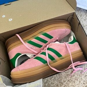 adidas bold gazelles in true pink